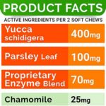 STRELLALAB No Poo Chews for Dogs - Coprophagia & Stool Eating Deterrent with Probiotics, Digestive Enzymes & Breath Aid Support - Stop Dog Poop Eating - Made in The USA - 120 Soft Chews - Image 6