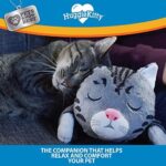 Pets Know Best HuggieKitty Cuddly Cat Toy, Soothing Sound & Warmth Help Relax & Comfort Your Pet- Purr & Heartbeat, Heating Pack- Grey - Image 5