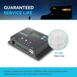 Renogy 10 Amp 12V/24V PWM Negative Ground Solar Charge Controller Compact Design w/LCD Display for AGM, Gel, Flooded and Lithium Battery, Wanderer 10A - Image 3