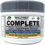 Dogzymes Complete - Probiotics, prebiotics, Glucosamine, Chondroitin, MSM and Hyaluronic Acid, Complete Skin and Coat Care (1 Pound)