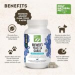 Only Natural Pet Brewer's Yeast & Garlic Chewables - All-Natural Flea & Tick Prevention for Dogs - Fortified with B Vitamins - Promotes Healthy Skin & Coat - 300 Count Tablet (2 Pack) - Image 3