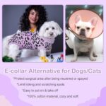 Kuoser Dog Recovery Suit for Dogs After Surgery,Professional Surgical Onesie for Female Male Dogs Spay Neuter,Soft Dog Surgery Suit Bodysuit for Abdominal Wounds Skin Disease,Purple Leopard XL - Image 5