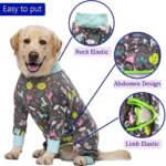 Dog Recovery Suit for Dogs After Surgery Female Male Medium Large Dog Neuter Spay Onesie for Shedding Prevent Licking Surgical Wound Dog Cone Alternative Giraffe - Image 2