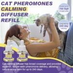 Cat Calming Diffuser Refill, 8 Pack Pheromones for Cats Multicat Diffuser Plug in Refill Pheromone to Calm Cats Soothing Feline Anxiety Stress 48ml Each Fit All Common Diffusers - Image 3