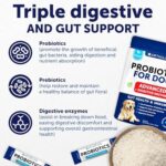 Probiotic Powder for Dogs - Support Gut Health, Itchy Skin, Allergies, Immunity, Yeast Balance - Dog Probiotics and Digestive Enzymes with Prebiotics - Reduce Diarrhea, Gas - 30 Probiotic Sticks - Image 3
