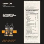 ONNIT Joint Oil - Emulsified Liquid Fish Oil to Support Joint Health and Mobility - Tangerine Flavor (12oz) - Image 4