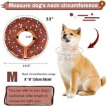 Recovery Donut Collar for Dogs & Cat,Inflatable Dog Cone Collar Alternative After Surgery,Soft Dog Cone for Large Medium Small Pet, Adjustable Pet Neck Donut(Brown,Medium) - Image 5
