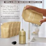 Terra Pure Spa Collection 1 Liter Body Wash Refill Bag For Soap Dispensers | Bulk Toiletries for Vacation Rentals, and Home Bathroom Showers | Green Tea Lemongrass | Single - Image 3