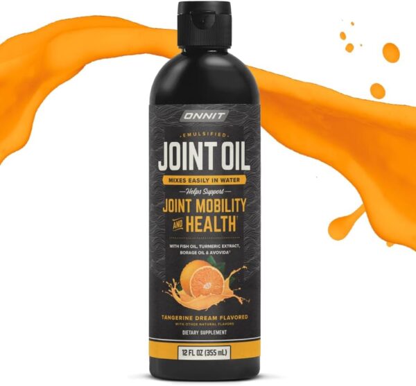 ONNIT Joint Oil - Emulsified Liquid Fish Oil to Support Joint Health and Mobility - Tangerine Flavor (12oz) - Image 5
