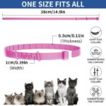 4 Pack Flea Collar for Cats, 32 Months Flea and Tick Prevention for Cats, Waterproof Cat Flea Collar, Natural Cat Flea and Tick Treatment, Adjustable Flea and Tick Collar for Cats Kittens(Pink&Purple) - Image 7