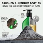Salmon Oil | Unscented Pharmaceutical Grade | 1118mg of Omega-3 per teaspoon | Liquid Food Supplement For Dogs and Cats | BPA-Free Brushed Aluminum Epoxy coated Bottle with Pump 8.75oz - Image 3