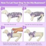 Kuoser Dog Recovery Suit for Dogs After Surgery,Professional Surgical Onesie for Female Male Dogs Spay Neuter,Soft Dog Surgery Suit Bodysuit for Abdominal Wounds Skin Disease,Purple Leopard XL - Image 3