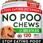 STRELLALAB No Poo Chews for Dogs - Coprophagia & Stool Eating Deterrent with Probiotics, Digestive Enzymes & Breath Aid Support - Stop Dog Poop Eating - Made in The USA - 120 Soft Chews