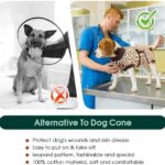 Kuoser Dog Surgery Recovery Suit, Recovery Suit for Female Male Dogs, Dog Onesie After Surgery Spay Neuter, Anti-Licking Pet Surgical Recovery Snugly Suit, Bodysuit for Abdominal Wounds Skin Disease - Image 6