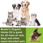 Buster's Organic Hemp Oil Large 60 Milliliters 2Pack 4Month Supply for Dogs Cats Max Potency Made in USA Omega Rich 3 6 and 9 Hip and Joint Health, Natural Relief, Calming - Image 3