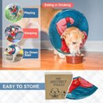 BEAUTYZOO Dog Cone Collar After Surgery for Large Medium Dogs, Soft Dog Cone Alternative to Stop Licking, Comfortable Inflatable Dog Recovery Cones, Dog Neck Donut Not Block Vision E-Collar, Blue M - Image 6