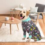 Dog Recovery Suit for Dogs After Surgery Female Male Medium Large Dog Neuter Spay Onesie for Shedding Prevent Licking Surgical Wound Dog Cone Alternative Giraffe - Image 6