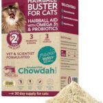 Fidobiotics - Meowbiotics Hairball Buster Powder for Cats with Probiotics 2 Billion CFU Smoked Fish Chowdah Flavor - 30 Serving(s)