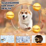 NATURE TARGET Glucosamine Joint Supplement for Dogs, Chondroitin, Omega-3, MSM, Hemp, Turmeric for Pain Relief, Dog Joint Supplement with Calcium for Bone Health, 120 Chicken Flavored Crunchy Chews - Image 2