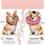 Dog Cone, Dog Surgery Collar, Inflatable Cones for Small Medium Large Dogs, Pink Doughnut Dog Recovery Collar, Does not Impede Vision - Image 6