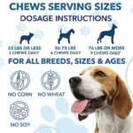 Hemp Calming Chews for Dogs with Anxiety and Stress - 180 Soft Dog Calming Treats - Dog Anxiety Relief - Storms, Fireworks, Thunder, Barking, Separation Aid - Valerian Root - L-Tryptophan - Hemp Oil - Image 4