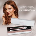Corioliss C1 Flat Iron Hair Straightener Professional Titanium Plates Temperature Control Travel Case (White Copper) - Image 6