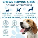 Hemp Calming Chews for Dogs with Anxiety and Stress - 360 Soft Dog Calming Treats - Dog Anxiety Relief - Storms, Fireworks, Thunder, Barking, Separation Aid - Valerian Root - L-Tryptophan - Hemp Oil - Image 4