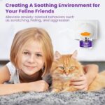 Cat Calming Diffuser, Effective Therapet MD Cat Diffuser, Relaxing Cat Calming Pheromone Diffuser for Cat Anxiety Relief Reduce Stress Fighting Scratching, 2 Diffusers 4 Refills - Image 7