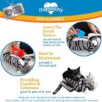 Pets Know Best HuggieKitty Cuddly Cat Toy, Soothing Sound & Warmth Help Relax & Comfort Your Pet- Purr & Heartbeat, Heating Pack- Grey - Image 4
