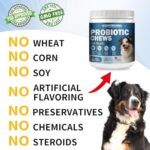 Probiotics for Dogs, Improve Itchy Skin Itchy Ears, Gut Health, Yeast Balance, Allergies, Immunity, Dog Probiotics and Digestive Enzymes with Prebiotics, Reduce Diarrhea (180 Chews, Steak) - Image 5