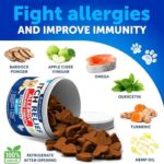 Probiotics for Dogs - Support Gut Health, Itchy Skin, Allergies, Immunity, Yeast Balance - Dog Probiotics and Digestive Enzymes with Prebiotics - Reduce Diarrhea, Gas - 180 Probiotic Chews for Dogs - Image 4