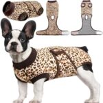 Kuoser Dog Surgery Recovery Suit, Recovery Suit for Female Male Dogs, Dog Onesie After Surgery Spay Neuter, Anti-Licking Pet Surgical Recovery Snugly Suit, Bodysuit for Abdominal Wounds Skin Disease