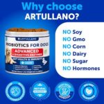 Probiotics for Dogs - Support Gut Health, Itchy Skin, Allergies, Immunity, Yeast Balance - Dog Probiotics and Digestive Enzymes with Prebiotics - Reduce Diarrhea, Gas - 180 Probiotic Chews for Dogs - Image 5