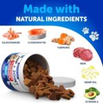 Hemp Hip and Joint Supplement for Dogs - Glucosamine for Dogs Joint Pain Relief - Chews with Chondroitin, MSM, Hemp Oil - Mobility Support, Cartilage Health - For Large, Small breeds - 120 Soft Treats - Image 4