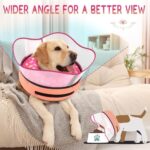 Supet Raised Inflatable Dog Cone Collar to Stop Licking, Soft Dog Cone Alternative After Surgery, Doggie Neck Donut Collar for Small Medium Large Dogs - Image 4