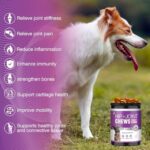 Glucosamine for Dogs 200pcs Joint Support Supplement Dog Hip and Joint Chondroitin Chews Treats with MSM Hemp Dog Joint Pain Relief Mobility Supplements Chicken Flavor Fit All Large Small Medium Breed - Image 3