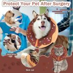 Recovery Donut Collar for Dogs & Cat,Inflatable Dog Cone Collar Alternative After Surgery,Soft Dog Cone for Large Medium Small Pet, Adjustable Pet Neck Donut(Brown,Medium) - Image 2