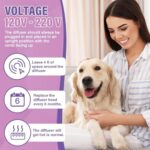 Dog Pheromones Calming Diffuser 3 In 1 Advanced Kit Appeasing Pheromone Diffuser to Calm Pet (1 Plug in+2 Pack 48ml Refill) for Anxiety Relieve Relief Reduce Aggression Fighting Stress (Tasteless) - Image 4