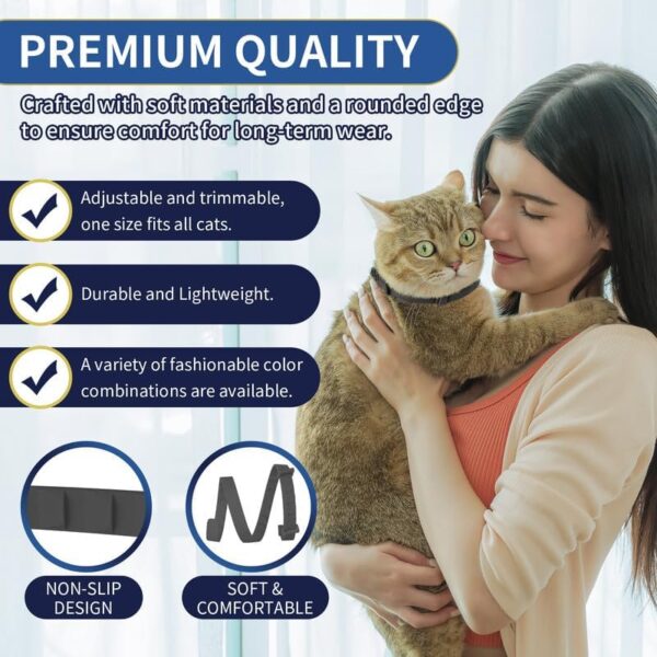4 Pack Flea Collar for Cats, 32 Months Flea and Tick Prevention for Cats, Waterproof Cat Flea Collar, Natural Cat Flea and Tick Treatment, Adjustable Flea and Tick Collar for Cats Kittens(4 Colors) - Image 3