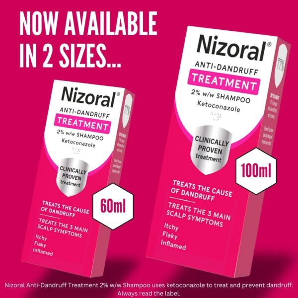 Nizoral Anti-Dandruff Treatment Shampoo, Treats and Prevents Dandruff, Clinically Proven to Control Itchy & Flaky Scalps, Contains Ketoconazole, 1 x 60ml  Amazon.co.uk Beauty - Image 7