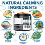 Hemp Calming Chews for Dogs with Anxiety and Stress - 360 Soft Dog Calming Treats - Dog Anxiety Relief - Storms, Fireworks, Thunder, Barking, Separation Aid - Valerian Root - L-Tryptophan - Hemp Oil - Image 3
