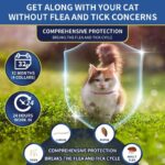 4 Pack Flea Collar for Cats, 32 Months Flea and Tick Prevention for Cats, Waterproof Cat Flea Collar, Natural Cat Flea and Tick Treatment, Adjustable Flea and Tick Collar for Cats Kittens(Pink&Purple) - Image 3