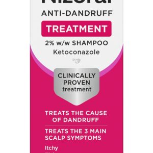 Nizoral Anti-Dandruff Treatment Shampoo, Treats and Prevents Dandruff, Clinically Proven to Control Itchy & Flaky Scalps, Contains Ketoconazole, 1 x 60ml  Amazon.co.uk Beauty
