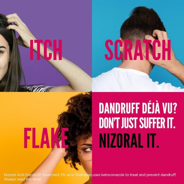 Nizoral Anti-Dandruff Treatment Shampoo, Treats and Prevents Dandruff, Clinically Proven to Control Itchy & Flaky Scalps, Contains Ketoconazole, 1 x 60ml  Amazon.co.uk Beauty - Image 6