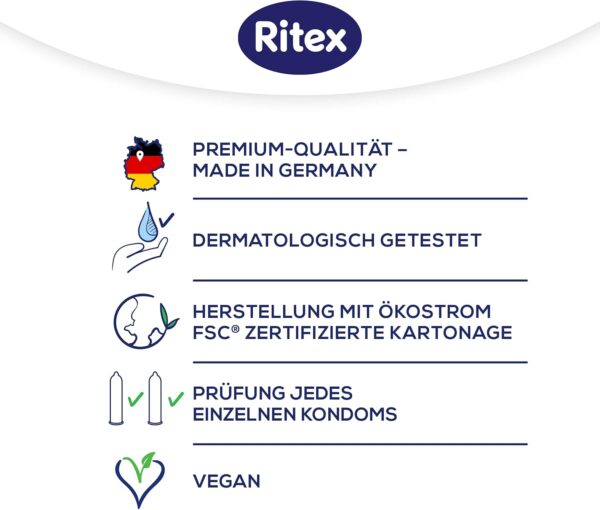 Ritex Pro Nature Sensitive Condoms - Naturally Extra Moist - Sustainable Fair Made in Germany, Pack of 16  Amazon.de Health & Personal Care - Image 24