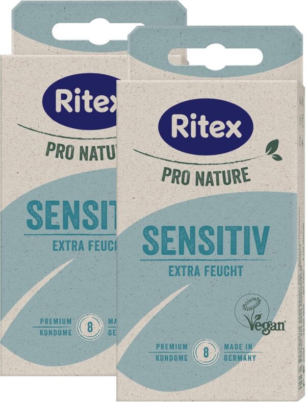 Ritex Pro Nature Sensitive Condoms - Naturally Extra Moist - Sustainable Fair Made in Germany, Pack of 16  Amazon.de Health & Personal Care